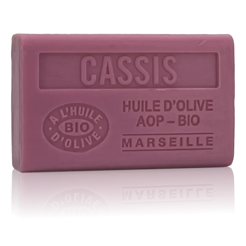 Savon Cassis - enrichi à l'huile d'olive bio
