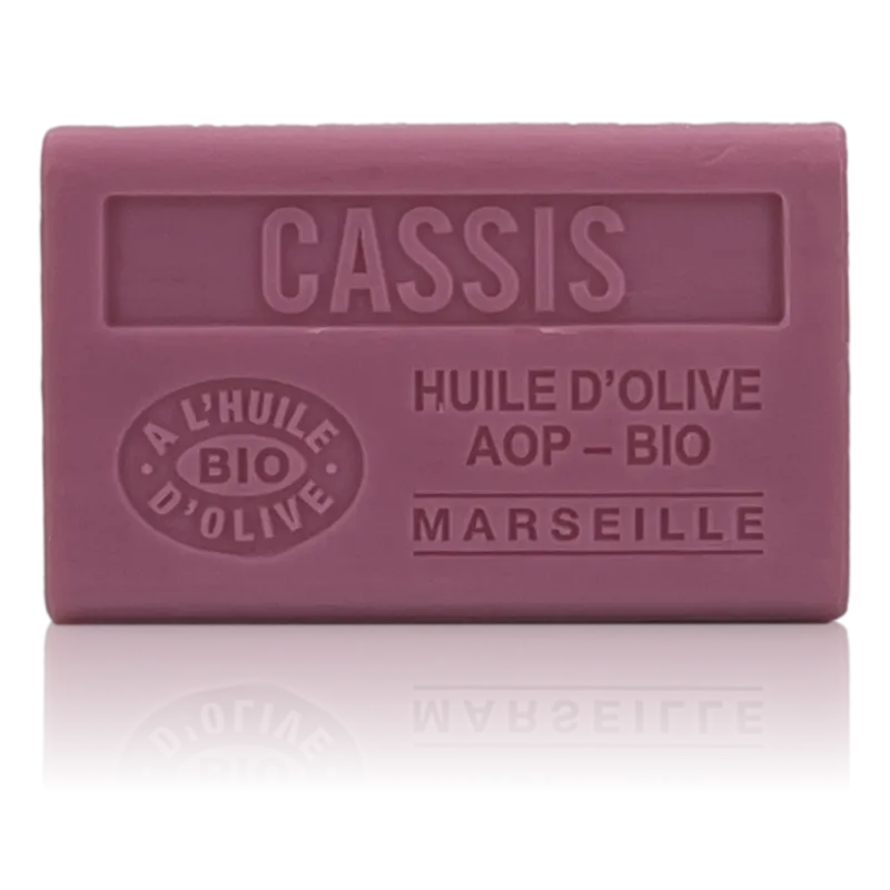 Savon Cassis - enrichi à l'huile d'olive bio