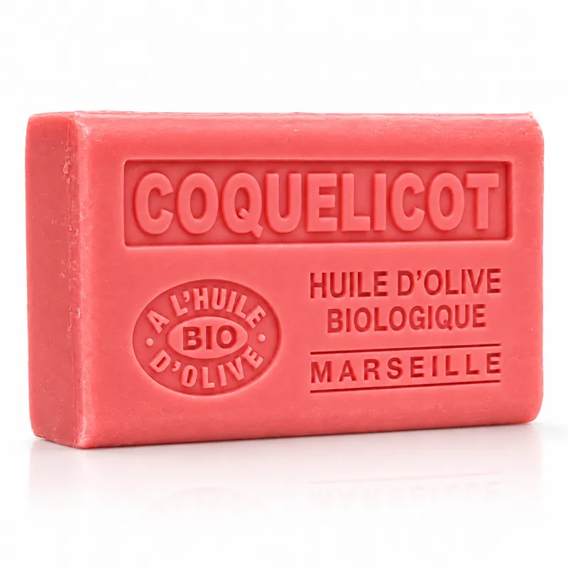 Savon Coquelicot - enrichi à l'huile d'olive bio