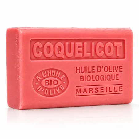 Savon Coquelicot - enrichi à l'huile d'olive bio