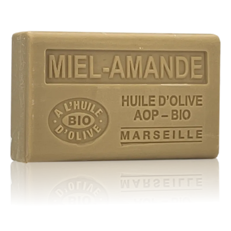 Savon Miel amande - enrichi à l'huile d'olive bio