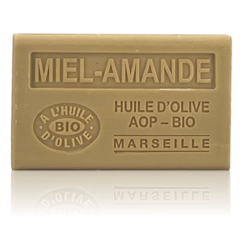 Savon Miel amande - enrichi à l'huile d'olive bio
