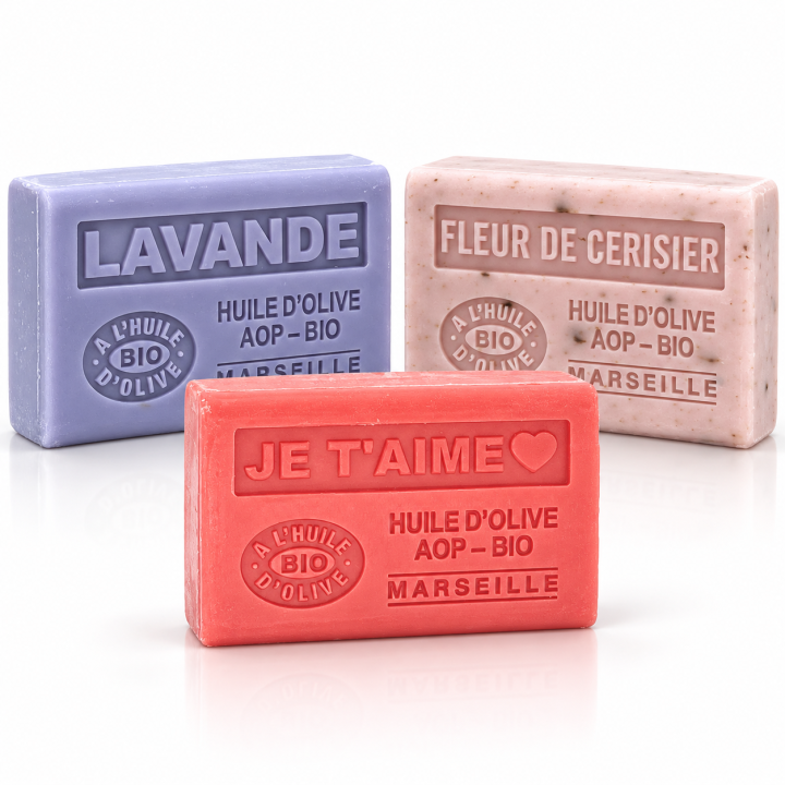 Pack 10 savons enrichi à l'huile d'olive bio