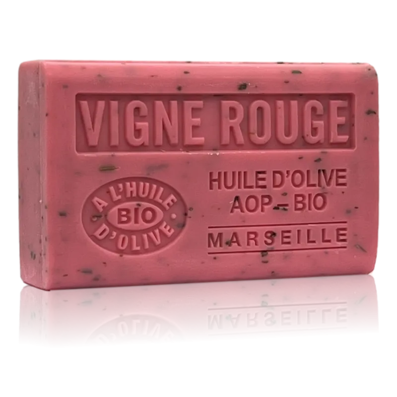 Savon Vigne rouge - enrichi à l'huile d'olive bio