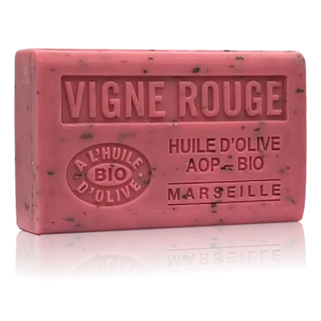 Savon Vigne rouge - enrichi à l'huile d'olive bio