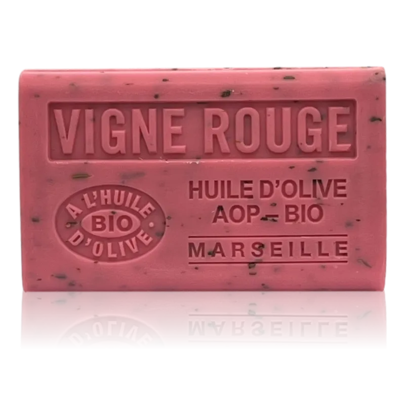 Savon Vigne rouge - enrichi à l'huile d'olive bio