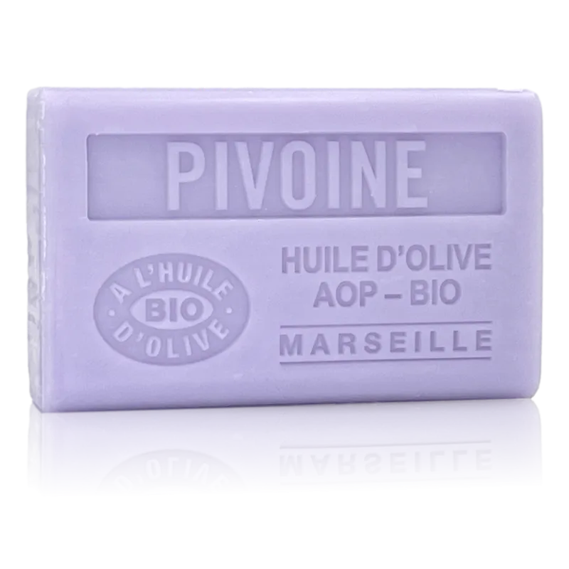 Savon Pivoine - enrichi à l'huile d'olive bio