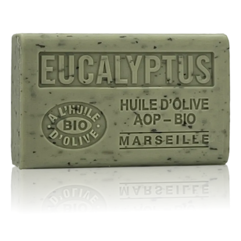 Savon Eucalyptus exfoliant - enrichi à l'huile d'olive bio