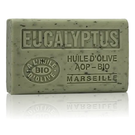 Savon Eucalyptus exfoliant - enrichi à l'huile d'olive bio