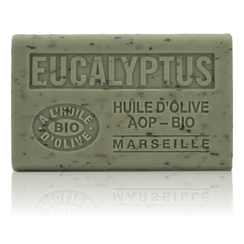 Savon Eucalyptus exfoliant - enrichi à l'huile d'olive bio