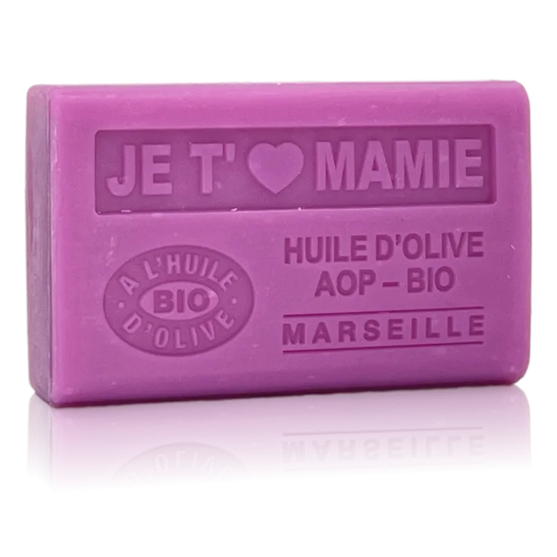 Savon Je t'aime mamie - enrichi à l'huile d'olive bio