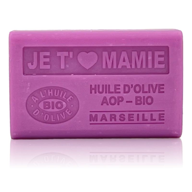 Savon Je t'aime mamie - enrichi à l'huile d'olive bio