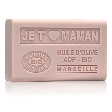 Savon Je t'aime maman - enrichi à l'huile d'olive bio