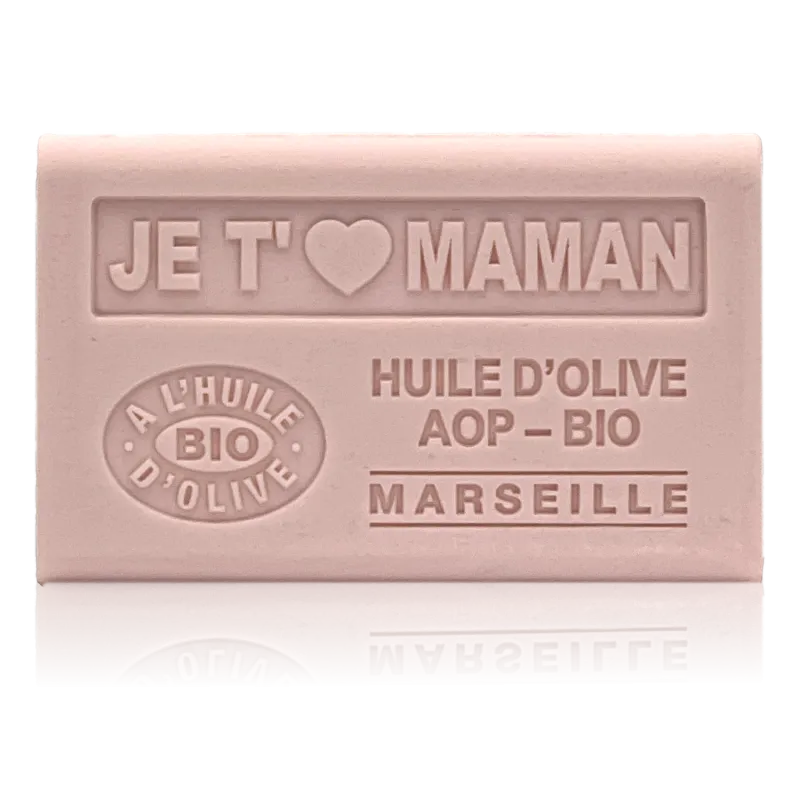 Savon Je t'aime maman - enrichi à l'huile d'olive bio