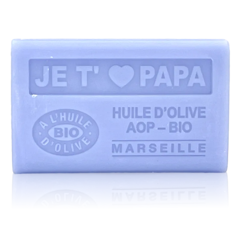 Savon Je t'aime papa - enrichi à l'huile d'olive bio
