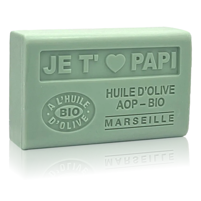 Savon Je t'aime papi - enrichi à l'huile d'olive bio