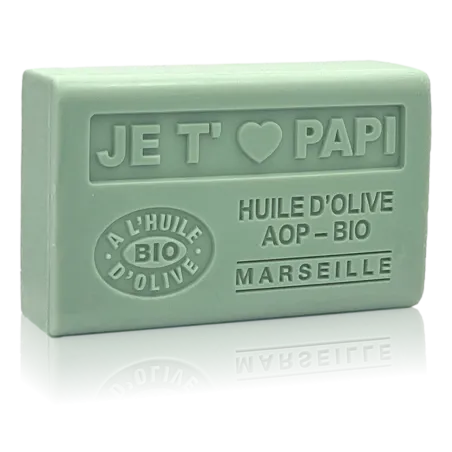 Savon Je t'aime papi - enrichi à l'huile d'olive bio