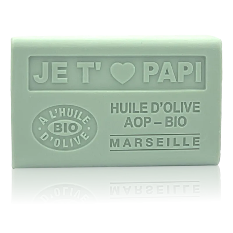 Savon Je t'aime papi - enrichi à l'huile d'olive bio